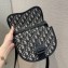 Dior Gallop Messenger Bag in Oblique Jacquard and Black Grained Calfskin 2022