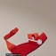 Hermes suede goatskin Eole 35 Sandals Red with removable silk twillon 2022