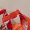Hermes suede goatskin Eole 35 Sandals Red with removable silk twillon 2022