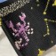 Dior Mini Book Tote Phone Bag in Multicolor Pixel Zodiac Embroidery Black 2022