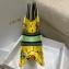 Dior Small Book Tote Bag in Multicolor Pixel Zodiac Embroidery Yellow 2022