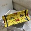 Dior Small Book Tote Bag in Multicolor Pixel Zodiac Embroidery Yellow 2022