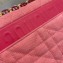 Dior Medium Caro Bag in Macrocannage Denim Bright Pink 2022