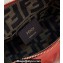 Fendi By The Way Mini Boston Bag Red with rigid plexiglass handles 2022
