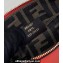 Fendi By The Way Mini Boston Bag Red with rigid plexiglass handles 2022