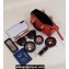 Fendi By The Way Mini Boston Bag Red with rigid plexiglass handles 2022