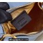 Fendi leather Nano Fendigraphy Hobo Bag Charm Light Blue 2022