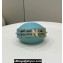 Fendi leather Nano Fendigraphy Hobo Bag Charm Mint Green 2022