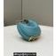 Fendi leather Nano Fendigraphy Hobo Bag Charm Mint Green 2022