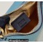 Fendi leather Nano Fendigraphy Hobo Bag Charm Mint Green 2022