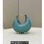 Fendi leather Nano Fendigraphy Hobo Bag Charm Mint Green 2022