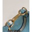 Fendi leather Nano Fendigraphy Hobo Bag Charm Mint Green 2022