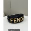 Fendi leather Fendigraphy Small Hobo Bag crocodile Print Black 2022