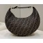 Fendi Brown FF fabric Fendigraphy Medium Hobo Bag Black 2022