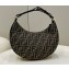 Fendi Brown FF fabric Fendigraphy Small Hobo Bag Black 2022