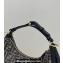 Fendi Brown FF fabric Fendigraphy Small Hobo Bag Black 2022