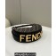 Fendi Brown FF fabric Fendigraphy Small Hobo Bag Black 2022