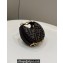 Fendi Brown FF fabric Nano Fendigraphy Hobo Bag Charm Coffee 2022