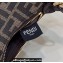 Fendi Brown FF fabric Nano Fendigraphy Hobo Bag Charm Coffee 2022