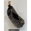 Fendi Brown FF fabric Nano Fendigraphy Hobo Bag Charm Black 2022