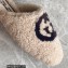Gucci Interlocking G shearling flat slippers Beige 2022