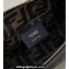 Fendi By The Way Mini Boston Bag Black with rigid plexiglass handles 2022