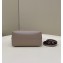 Fendi By The Way Mini Boston Bag Dove Gray with rigid plexiglass handles 2022