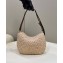 Fendi Small Croissant Bag Beige raffia 2022