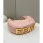 Fendi leather Fendigraphy Medium Hobo Bag Pink 2022