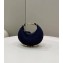 Fendi Nano Fendigraphy Hobo Bag Charm Denim Blue 2022