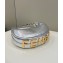 Fendi leather Fendigraphy Medium Hobo Bag Silver 2022