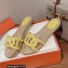 Hermes Chaine d'Ancre Famosa Espadrilles Yellow 2022