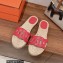 Hermes Chaine d'Ancre Famosa Espadrilles Fuchsia 2022