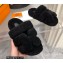 Hermes woolskin Chypre sandals Black 2022