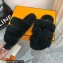 Hermes woolskin Chypre sandals Black 2022