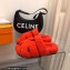 Hermes woolskin Chypre sandals Red 2022
