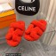 Hermes woolskin Chypre sandals Red 2022