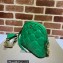 Gucci GG matelassé leather shoulder bag ‎702229 Green 2022