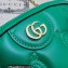 Gucci GG matelassé leather shoulder bag ‎702229 Green 2022