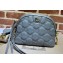 Gucci GG matelassé leather shoulder bag ‎702229 Gray 2022