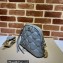 Gucci GG matelassé leather shoulder bag ‎702229 Gray 2022