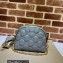 Gucci GG matelassé leather shoulder bag ‎702229 Gray 2022