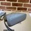 Gucci GG matelassé leather shoulder bag ‎702229 Gray 2022