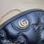 Gucci GG matelassé leather shoulder bag ‎702229 Black 2022