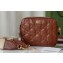 Gucci GG matelassé leather shoulder bag ‎702234 Brown 2022