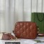 Gucci GG matelassé leather shoulder bag ‎702234 Brown 2022