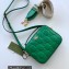 Gucci GG matelassé leather shoulder bag ‎702234 Green 2022