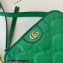 Gucci GG matelassé leather shoulder bag ‎702234 Green 2022