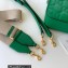 Gucci GG matelassé leather shoulder bag ‎702234 Green 2022