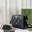 Gucci GG matelassé leather shoulder bag ‎702234 Black 2022